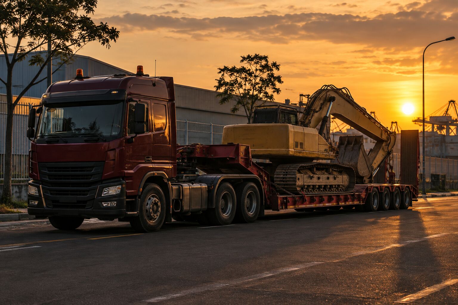 Low-bed trailers